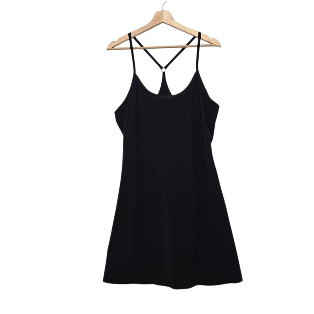 Outdoor Voices Black Exercise Dress XL Adjustable Straps Activewear Mini Dress